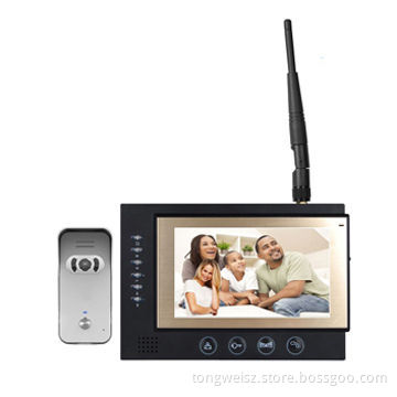Wireless video door phones, 2.4GHz digital frequency hopping 20 channels